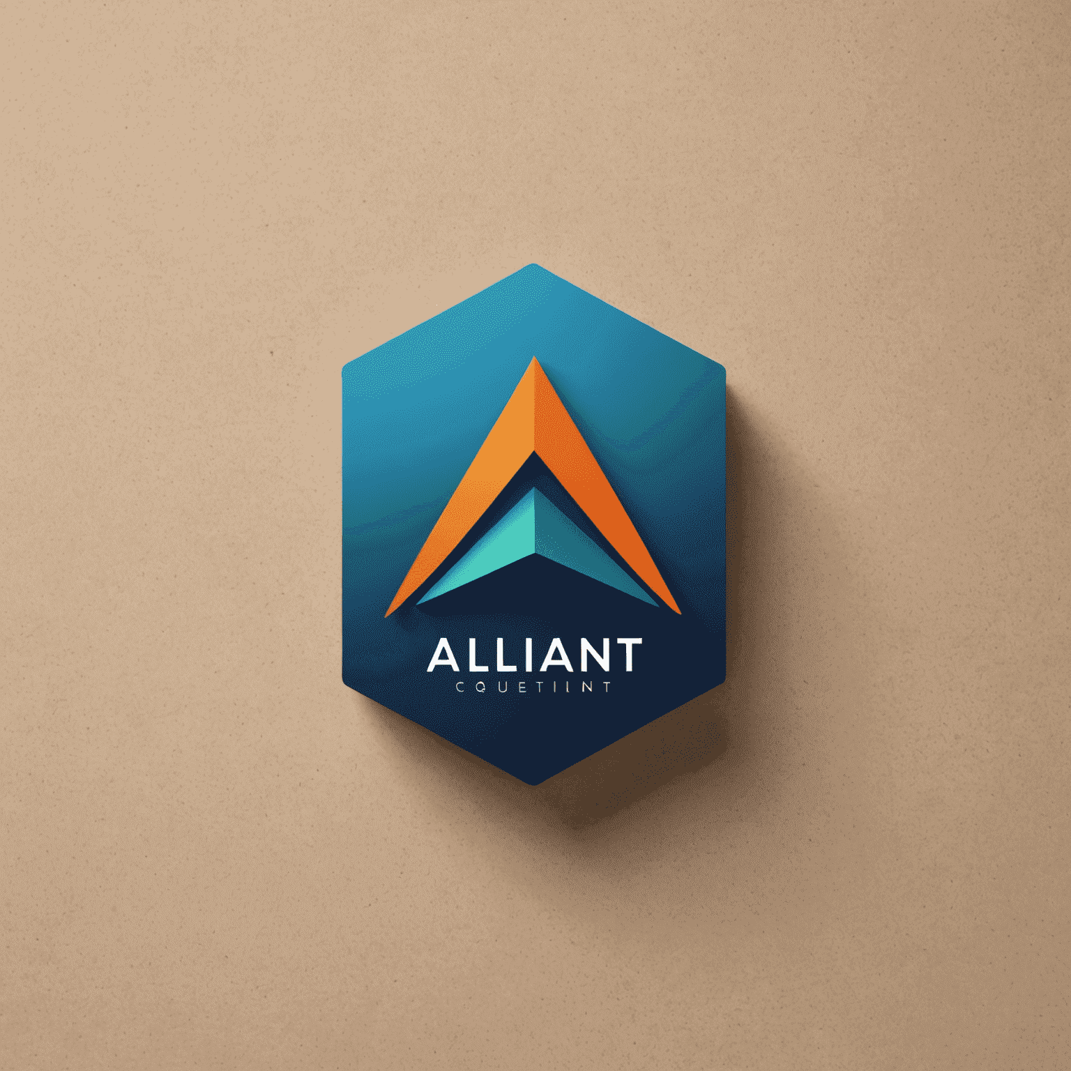 Alliant logo - A modern, sleek design combining shades of blue and green with a subtle orange accent, representing innovation and creativity in content creation